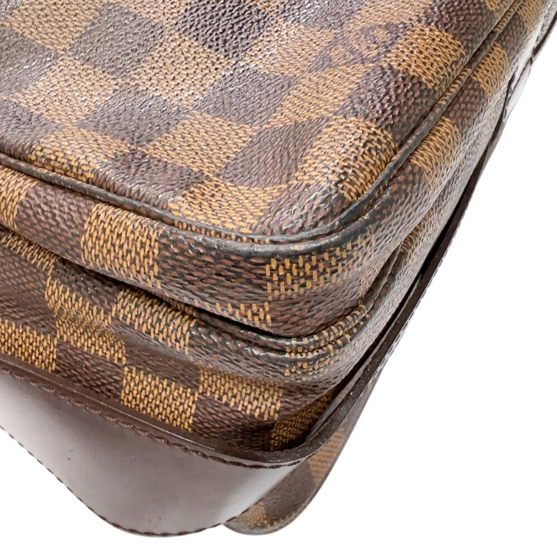 ルイ・ヴィトン LOUIS VUITTON ナヴィグリオ N45255 ブラウン　ゴールド金具 ダミエ ユニセックス ショルダーバッグ