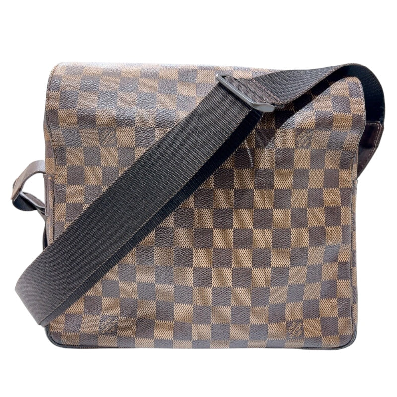 ルイ・ヴィトン LOUIS VUITTON ナヴィグリオ N45255 ブラウン　ゴールド金具 ダミエ ユニセックス ショルダーバッグ