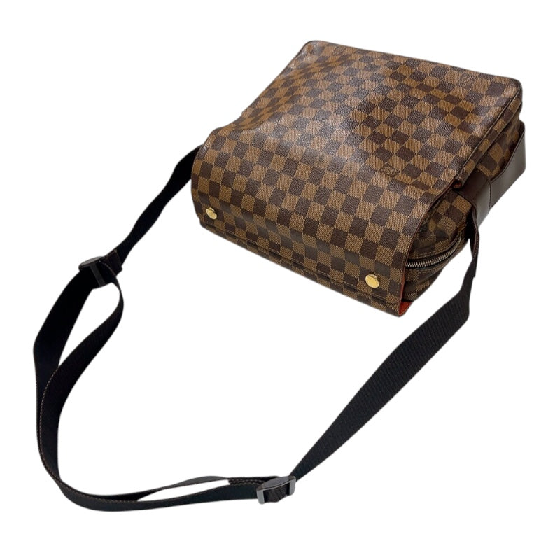 ルイ・ヴィトン LOUIS VUITTON ナヴィグリオ N45255 ブラウン　ゴールド金具 ダミエ ユニセックス ショルダーバッグ