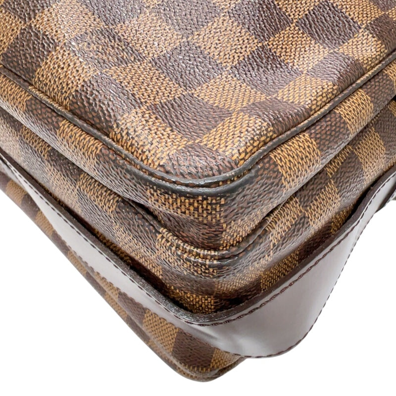 ルイ・ヴィトン LOUIS VUITTON ナヴィグリオ N45255 ブラウン　ゴールド金具 ダミエ ユニセックス ショルダーバッグ