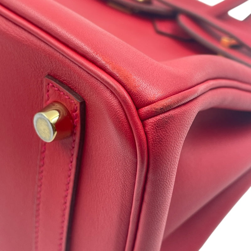 エルメス HERMES バーキン25 X刻 ヴァーミリオン スイフト レディース ハンドバッグ