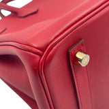 エルメス HERMES バーキン25 X刻 ヴァーミリオン スイフト レディース ハンドバッグ