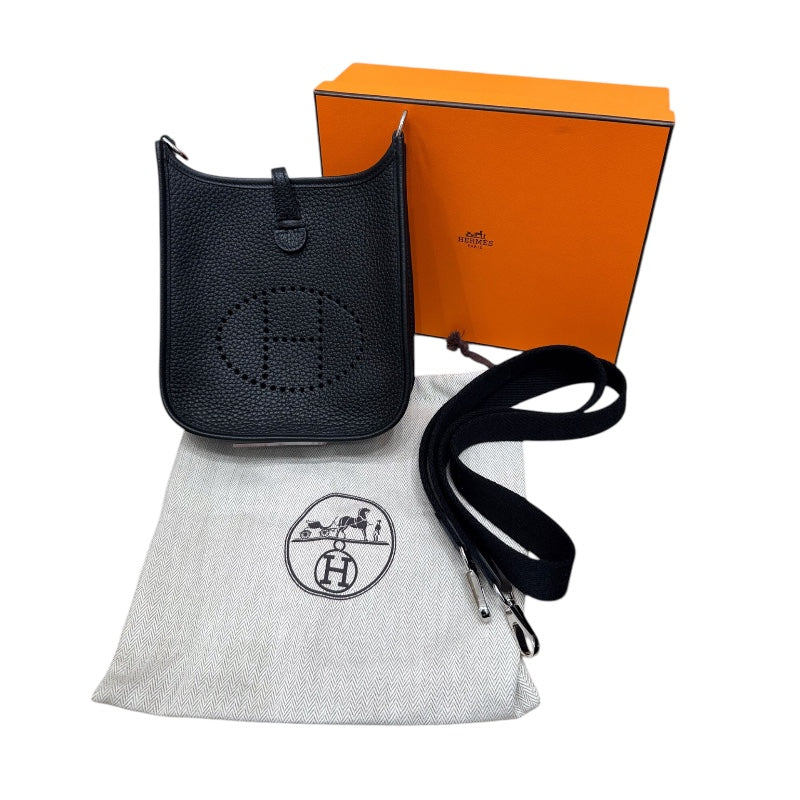 エルメス HERMES エヴリンTPM　 ブラック トリヨン レディース ショルダーバッグ