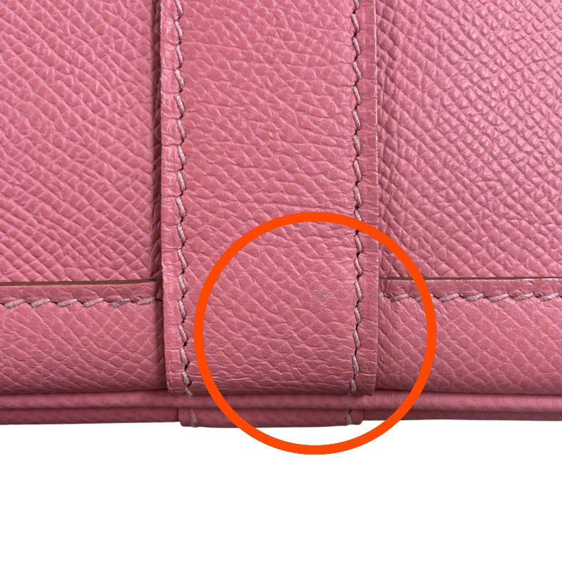 エルメス HERMES ガーデンパーティTPM U刻 ローズコンフェッティ シルバー金具 ヴォーエプソン レディース ハンドバッグ