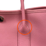 エルメス HERMES ガーデンパーティTPM U刻 ローズコンフェッティ シルバー金具 ヴォーエプソン レディース ハンドバッグ