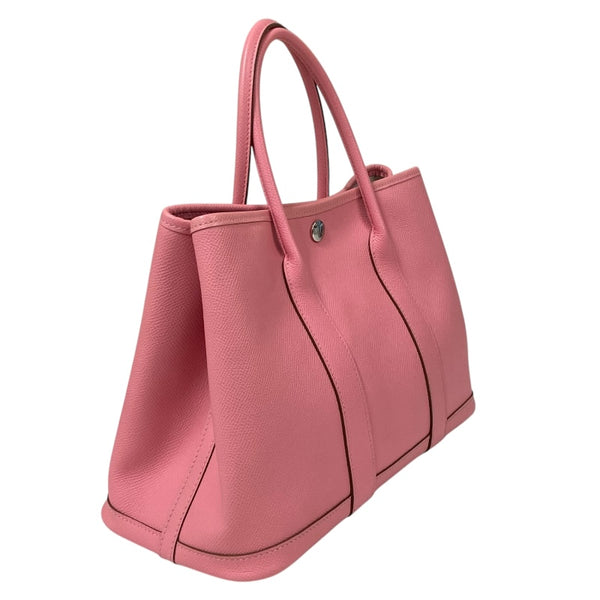 エルメス HERMES ガーデンパーティTPM U刻 ローズコンフェッティ シルバー金具 ヴォーエプソン レディース ハンドバッグ
