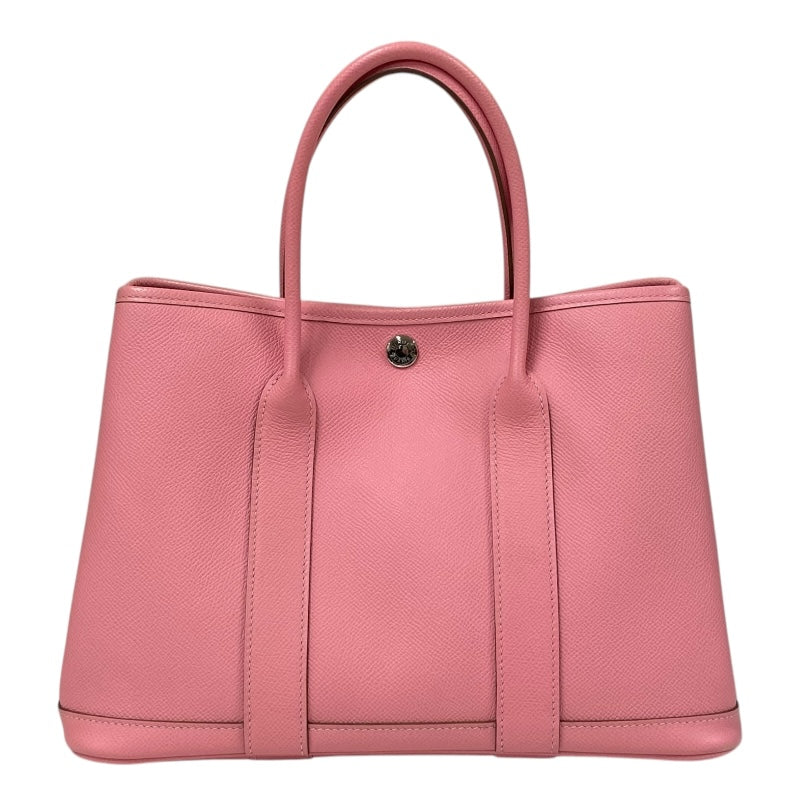 エルメス HERMES ガーデンパーティTPM U刻 ローズコンフェッティ シルバー金具 ヴォーエプソン レディース ハンドバッグ