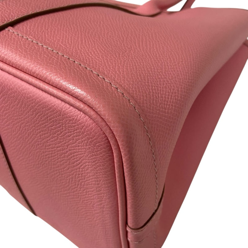 エルメス HERMES ガーデンパーティTPM U刻 ローズコンフェッティ シルバー金具 ヴォーエプソン レディース ハンドバッグ