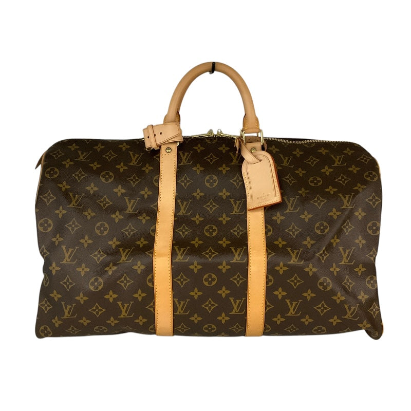 ルイ・ヴィトン LOUIS VUITTON キーポル50 M41426 ブラウン モノグラム キャンバス ユニセックス ボストンバッグ