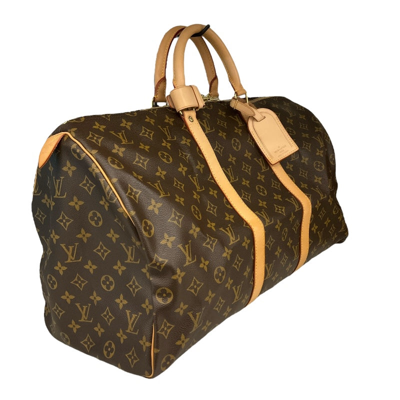ルイ・ヴィトン LOUIS VUITTON キーポル50 M41426 ブラウン モノグラム キャンバス ユニセックス ボストンバッグ