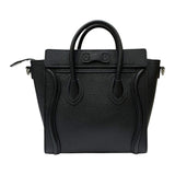 セリーヌ CELINE ラゲージ ナノショッパー 189243 ブラック ドラムドカーフスキン レディース ハンドバッグ