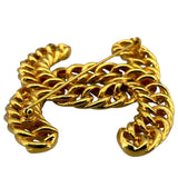 シャネル CHANEL デカココ チェーンブローチ ゴールド GP/GD アクセサリー