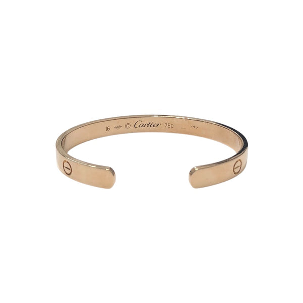 カルティエ Cartier オープンラブブレス Au750 ジュエリー