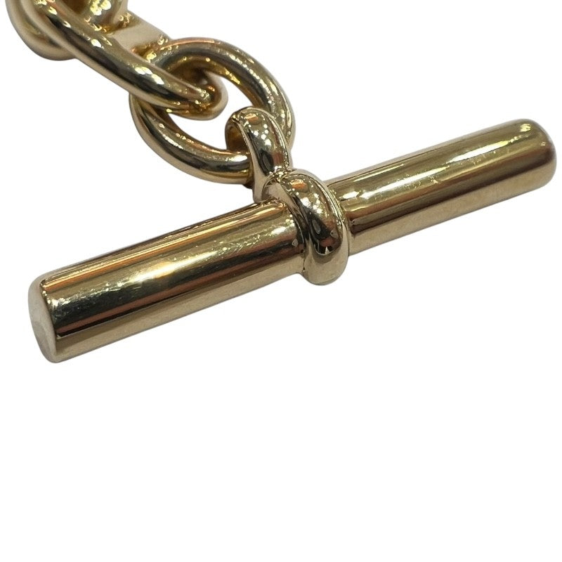 エルメス　シェーヌダンクル　ブローチ　ゴールド　HERMES 新品 Hermes*Broche Cor H*Hロゴゴールドメタルブローチ (HERMES