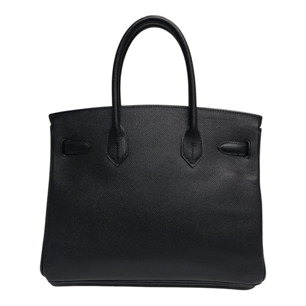 エルメス HERMES バーキン30 □K刻印　(2007年製) ブラック シルバー金具 ヴォーエプソン レディース ハンドバッグ