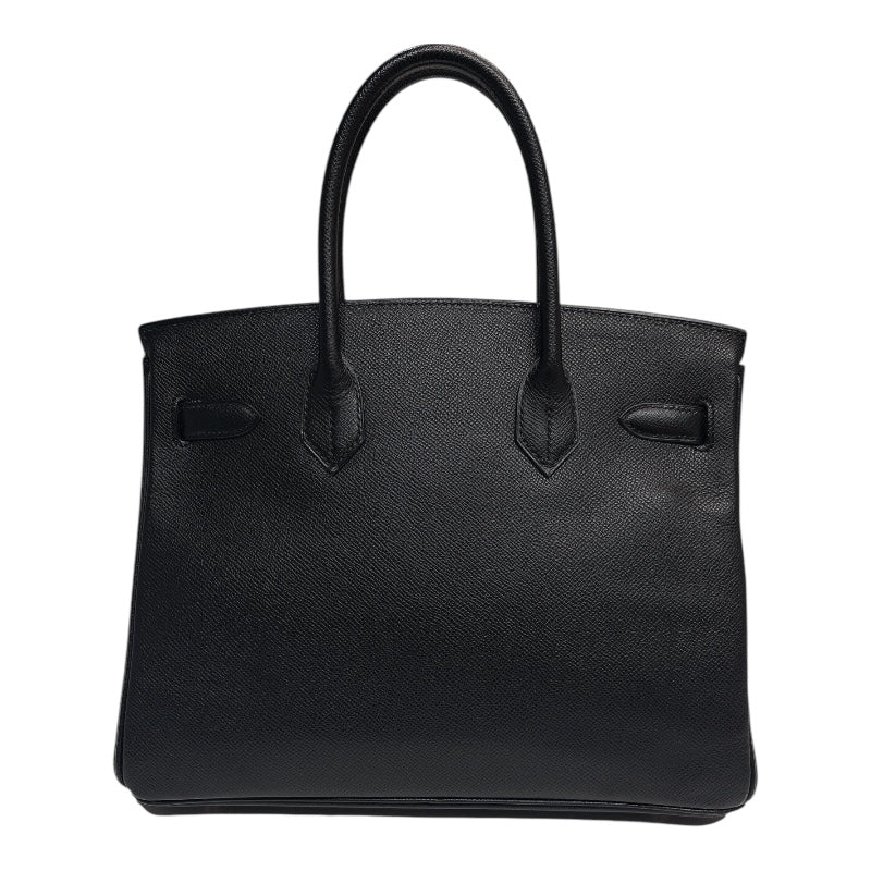 エルメス HERMES バーキン30 □K刻印　(2007年製) ブラック シルバー金具 ヴォーエプソン レディース ハンドバッグ