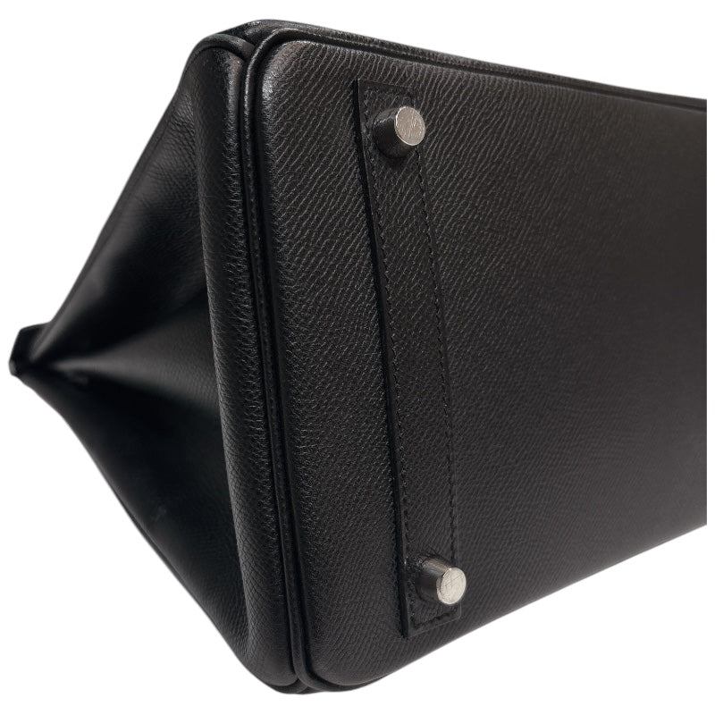 エルメス HERMES バーキン30 □K刻印　(2007年製) ブラック シルバー金具 ヴォーエプソン レディース ハンドバッグ