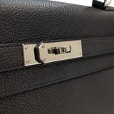エルメス HERMES ケリー32内縫い Y刻印　(2020年製) ブラック　シルバー金具 トゴ レディース ハンドバッグ