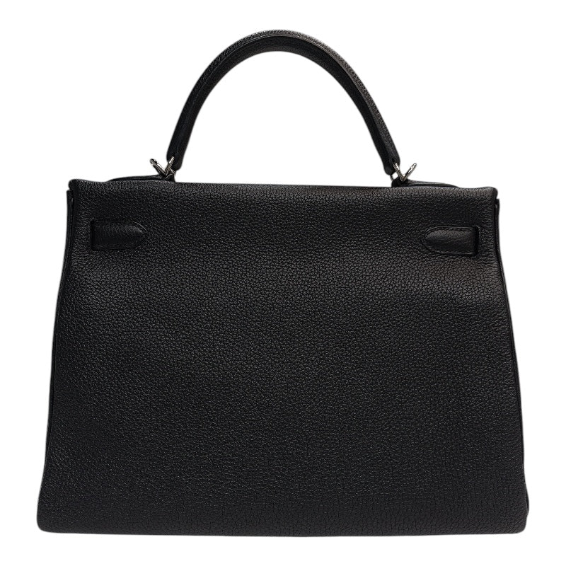 エルメス HERMES ケリー32内縫い Y刻印　(2020年製) ブラック　シルバー金具 トゴ レディース ハンドバッグ