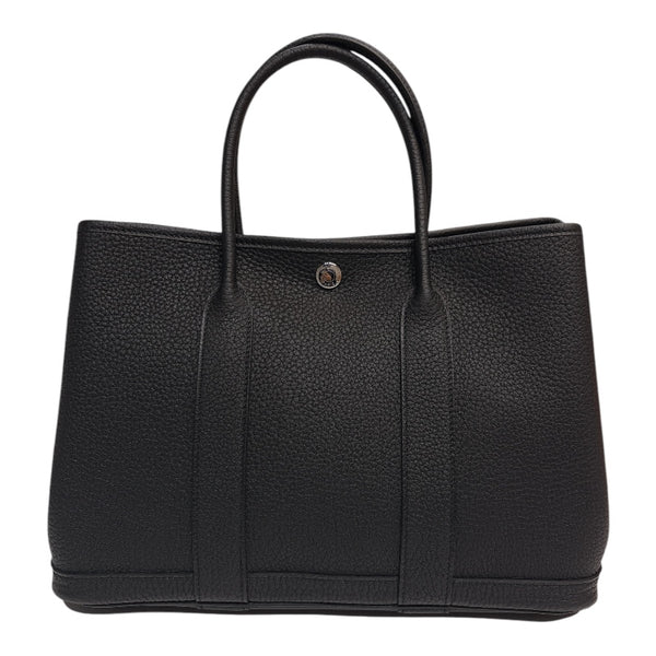 エルメス HERMES ガーデンパーティーTPM W刻印　(2024年製) ブラック ネゴンダ ユニセックス ハンドバッグ