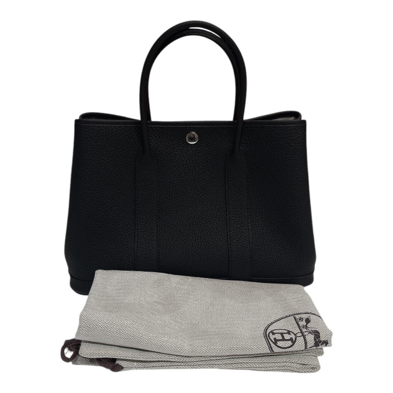 エルメス HERMES ガーデンパーティーTPM W刻印　(2024年製) ブラック ネゴンダ ユニセックス ハンドバッグ