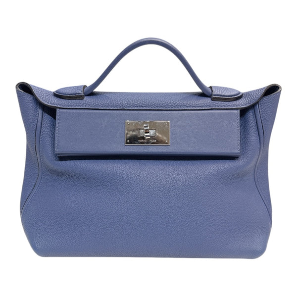 エルメス HERMES ヴァンキャトル29 C刻印　(2018年製) ブルーアガット　シルバー金具 トゴ/スイフト レディース ショルダーバッグ