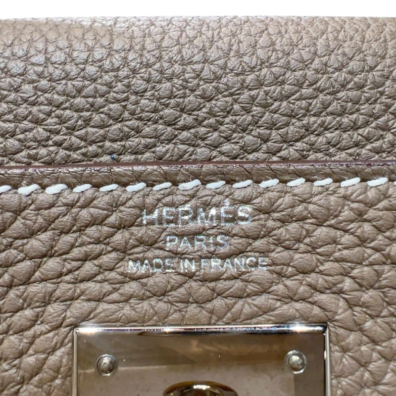 エルメス HERMES ケリー28 内縫い U刻印　(2022年製) エトゥープ　シルバー金具 トリヨンクレマンス レディース ハンドバッグ