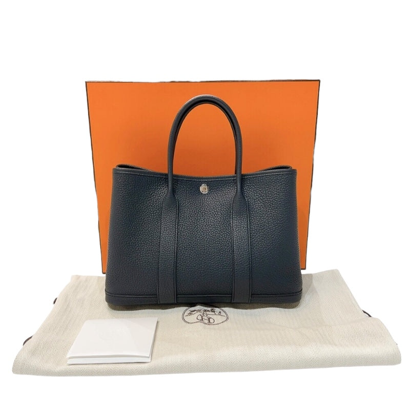 エルメス HERMES ガーデンパーティTPM W刻印　(2024年製) ブルーインディゴ シルバー金具 ネゴンダ レディース トートバッグ