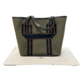 エルメス HERMES ピュールサングル トート カーキ　シルバー金具 トワル ユニセックス トートバッグ