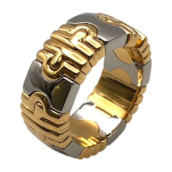 ブルガリ BVLGARI パレンテシリング K18ゴールド ステンレススチール ジュエリー