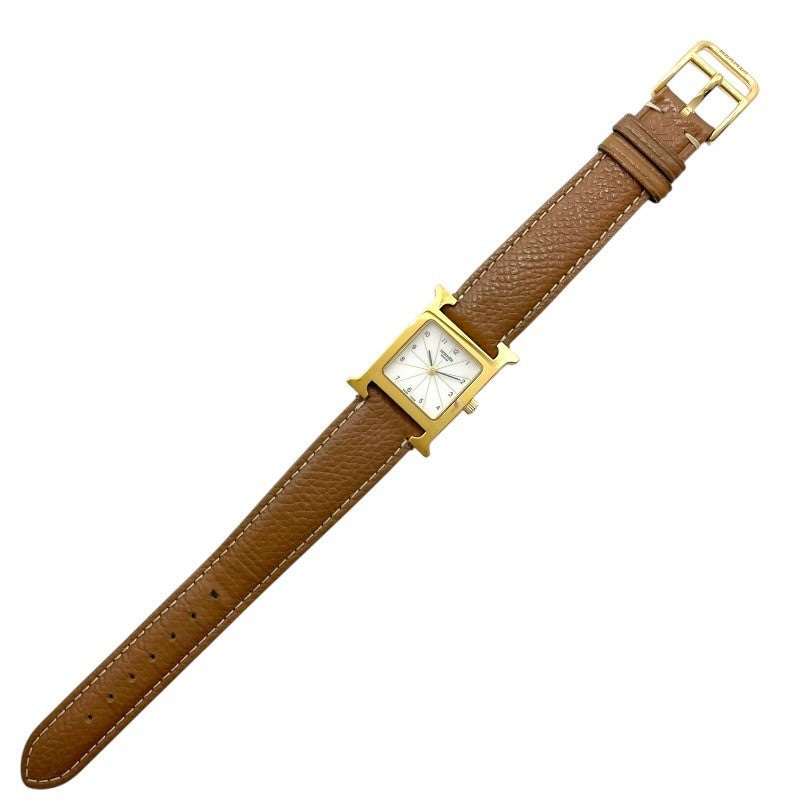 エルメス HERMES Hウォッチ HH1.201 GP/SS レディース 腕時計