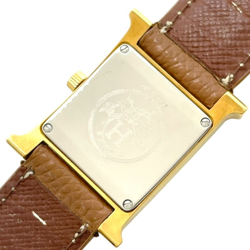 エルメス HERMES Hウォッチ HH1.201 GP/SS レディース 腕時計