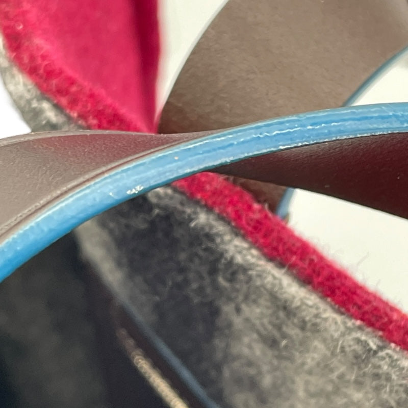フェンディ FENDI フェルトショッピングトート 7VA390 ボルドー フェルト ユニセックス トートバッグ