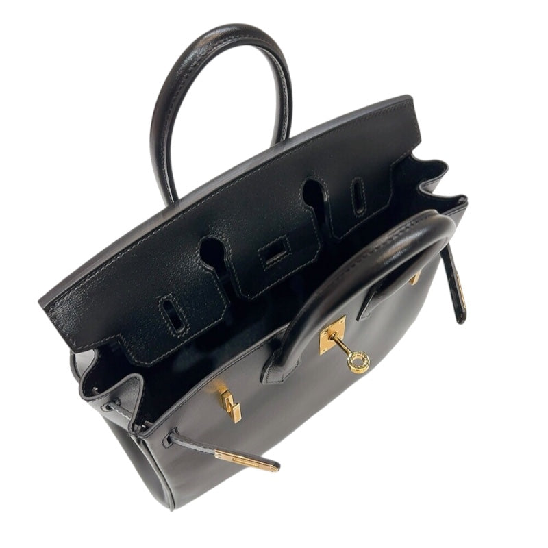 エルメス HERMES バーキン25  U刻印 (2022年製) ブラック ゴールド金具 タデラクト レディース ハンドバッグ