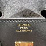 エルメス HERMES バーキン25  U刻印 (2022年製) ブラック ゴールド金具 タデラクト レディース ハンドバッグ