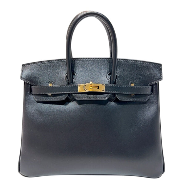 エルメス HERMES バーキン25  U刻印 (2022年製) ブラック ゴールド金具 タデラクト レディース ハンドバッグ