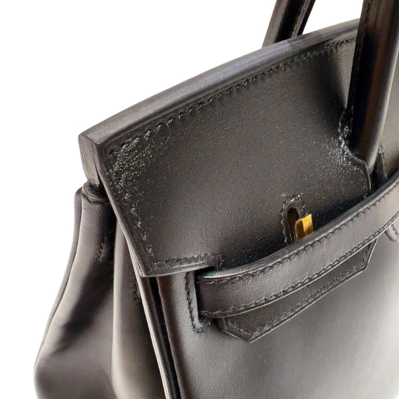 エルメス HERMES バーキン25  U刻印 (2022年製) ブラック ゴールド金具 タデラクト レディース ハンドバッグ