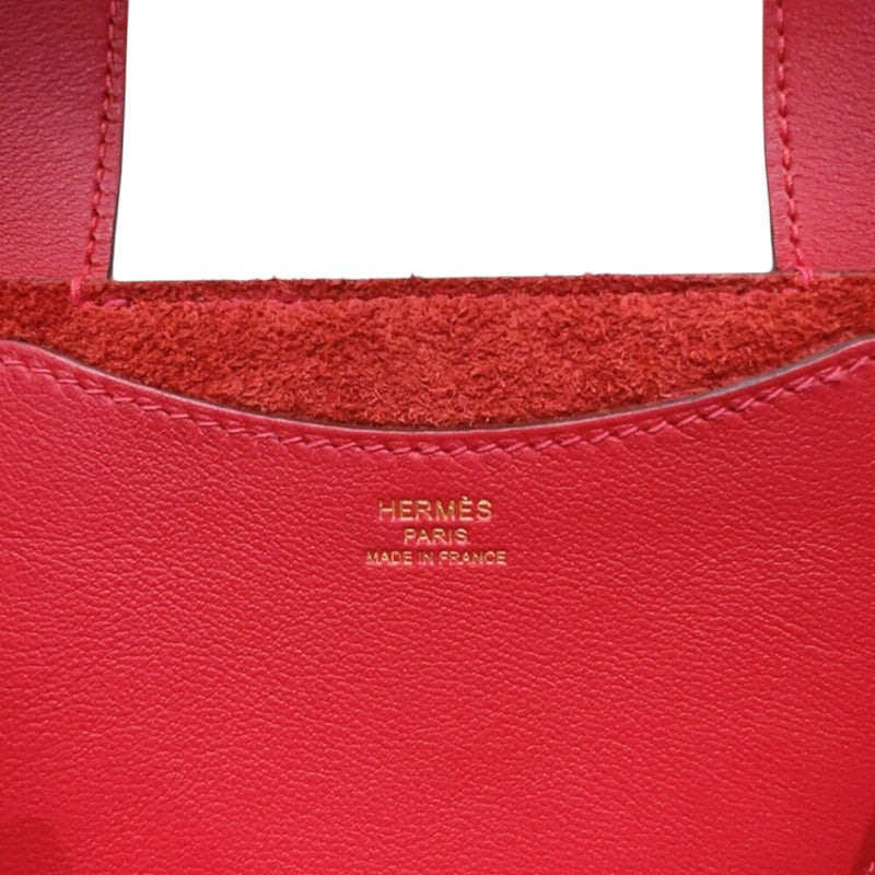 エルメス HERMES インザループ18 B刻印　(2023年製) ヴァーミリオン　ゴールド金具  トリヨンクレマンス レディース ハンドバッグ
