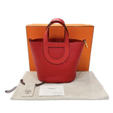 エルメス HERMES インザループ18 B刻印　(2023年製) ヴァーミリオン　ゴールド金具  トリヨンクレマンス レディース ハンドバッグ