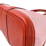 エルメス HERMES ガーデンパーティーTPM T刻印　(2015年製) ピンク　シルバー金具 トワル レディース ハンドバッグ
