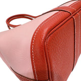 エルメス HERMES ガーデンパーティーTPM T刻印　(2015年製) ピンク　シルバー金具 トワル レディース ハンドバッグ