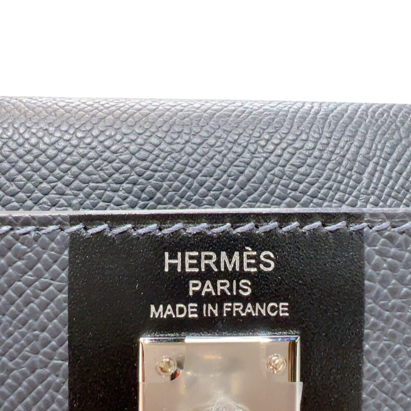 エルメス HERMES ケリー25　カザックエトワー 外縫い　 W刻印　(2024年製) アルドワーズブラック　シルバー金具 ヴォーエプソン レディース ハンドバッグ