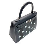 エルメス HERMES ケリー25　カザックエトワー 外縫い　 W刻印　(2024年製) アルドワーズブラック　シルバー金具 ヴォーエプソン レディース ハンドバッグ