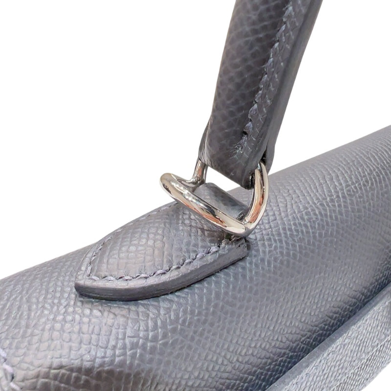 エルメス HERMES ケリー25　カザックエトワー 外縫い　 W刻印　(2024年製) アルドワーズブラック　シルバー金具 ヴォーエプソン レディース ハンドバッグ