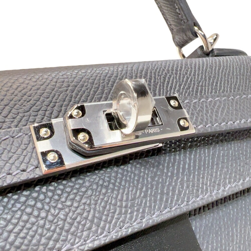 エルメス HERMES ケリー25　カザックエトワー 外縫い　 W刻印　(2024年製) アルドワーズブラック　シルバー金具 ヴォーエプソン レディース ハンドバッグ