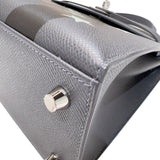 エルメス HERMES ケリー25　カザックエトワー 外縫い　 W刻印　(2024年製) アルドワーズブラック　シルバー金具 ヴォーエプソン レディース ハンドバッグ