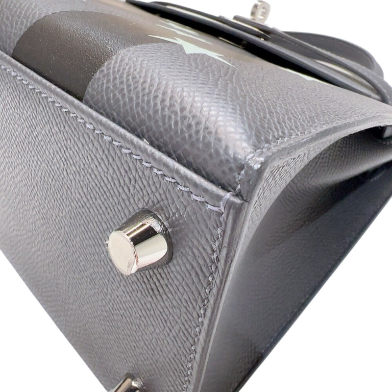 エルメス HERMES ケリー25　カザックエトワー 外縫い　 W刻印　(2024年製) アルドワーズブラック　シルバー金具 ヴォーエプソン レディース ハンドバッグ