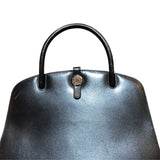 エルメス HERMES ダルヴィMM □C刻 ブラック・シルバー金具 ボックスカーフ レディース トートバッグ