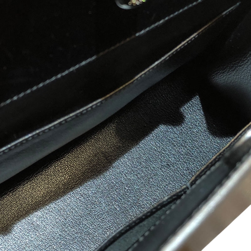 エルメス HERMES ダルヴィMM □C刻 ブラック・シルバー金具 ボックスカーフ レディース トートバッグ