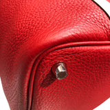 エルメス HERMES ピコタンロックPM　タッチ X刻 ルージュトマト・ローズエグランタイン　シルバー金具 トリヨン レディース ハンドバッグ